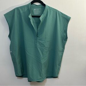 FIGS Rafaela eucalyptus oversized scrub top